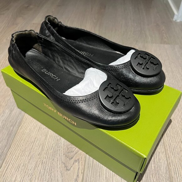 Tory Burch Minnie leather ballet flats - Picture 1 of 4
